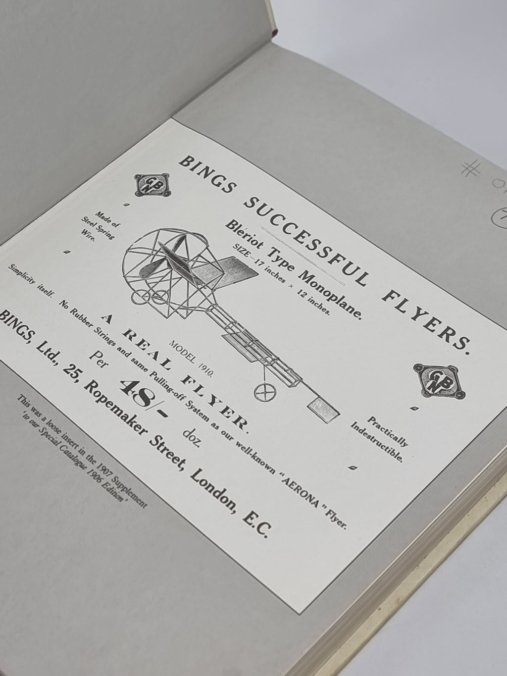 The 1906 Bing Toy Catalogue Including 1907 Supplement, Gebrüder Bing