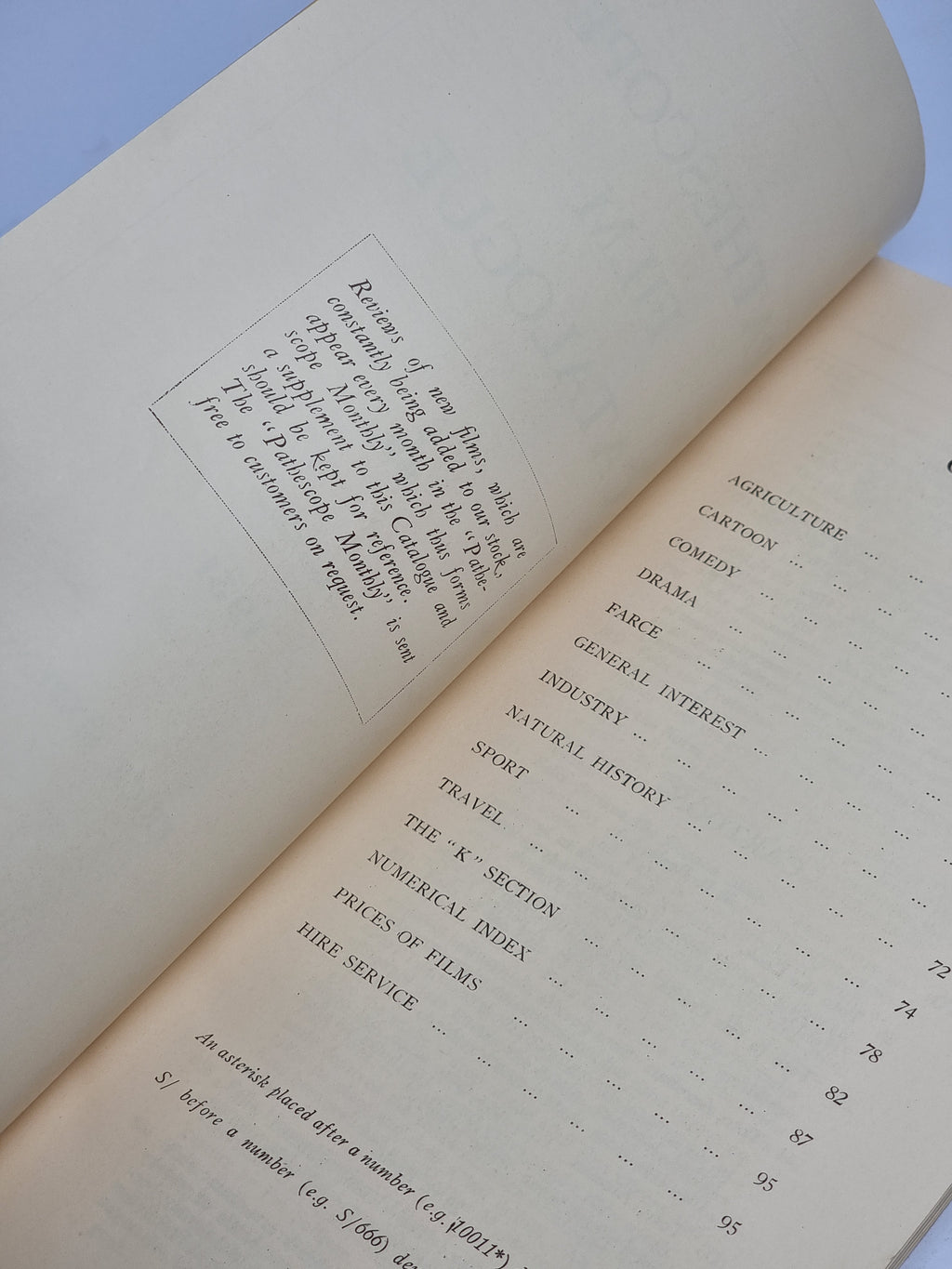 Pathéscope Film Catalogue, Pathéscope Ltd. — 3rd Edition