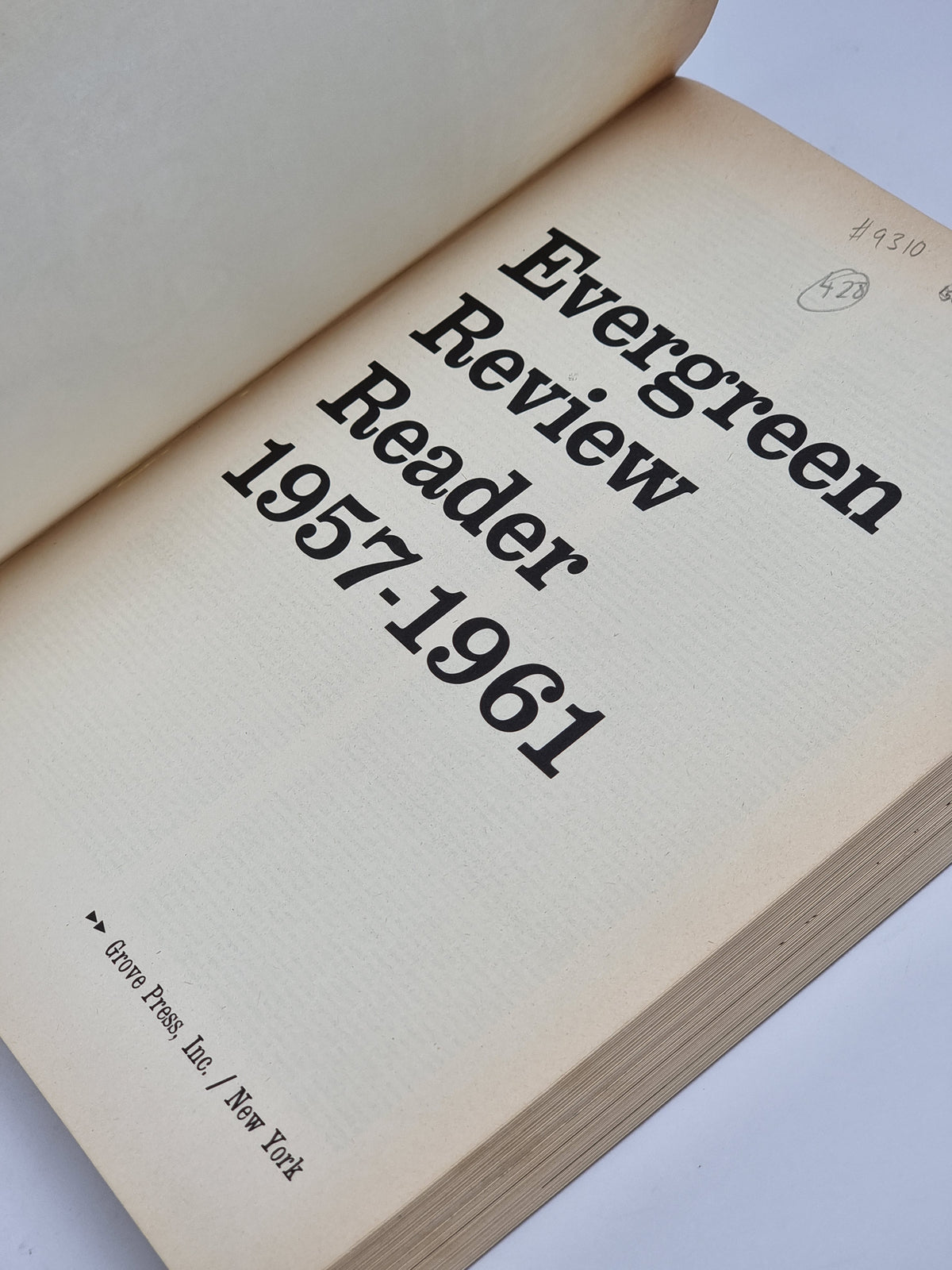 Evergreen Review Reader 1957-1961, Barney Rosset (Editor) — 1st Edition