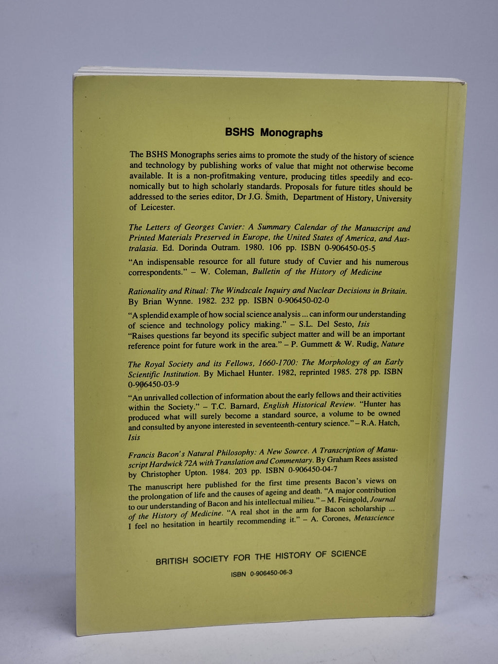 Archives of the British Chemical Industry 1750-1914 — 1st Edition