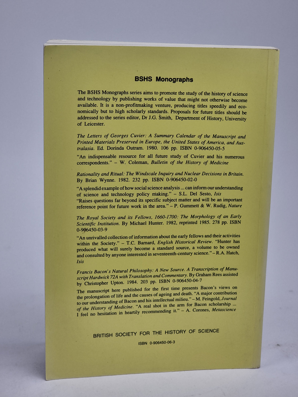 Archives of the British Chemical Industry 1750-1914 — 1st Edition