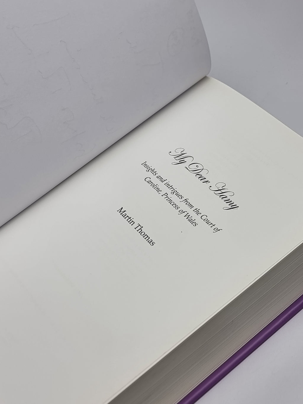 My Dear Hamy, Martin Thomas — 1st Edition, Signed