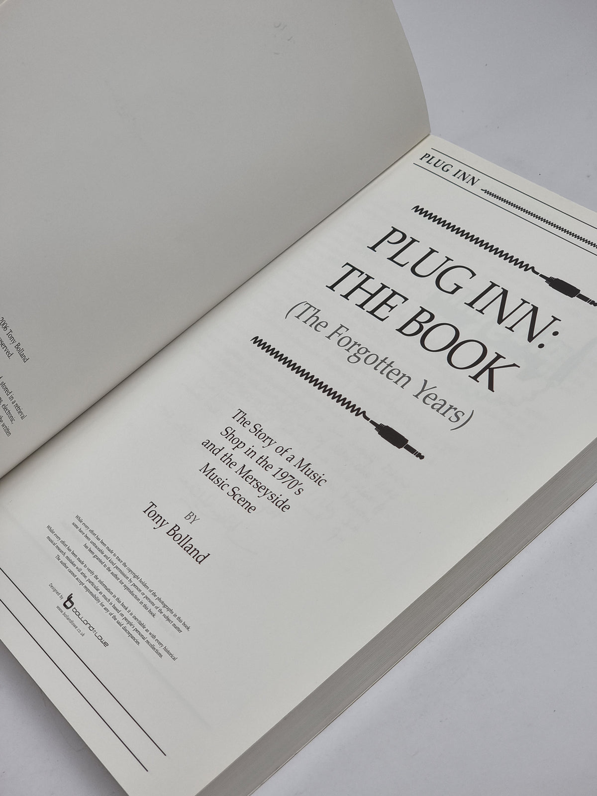 Plug Inn: The Book (The Forgotten Years), Tony Bolland — 1st Edition