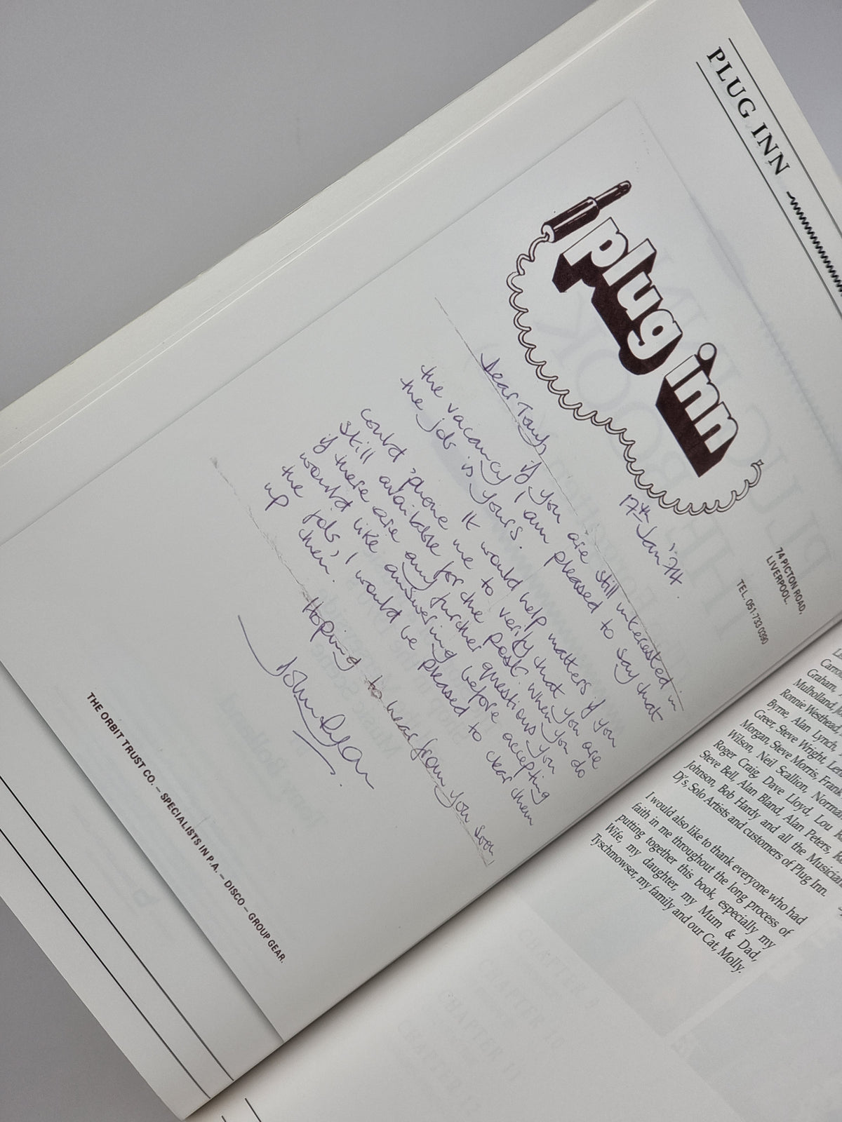 Plug Inn: The Book (The Forgotten Years), Tony Bolland — 1st Edition