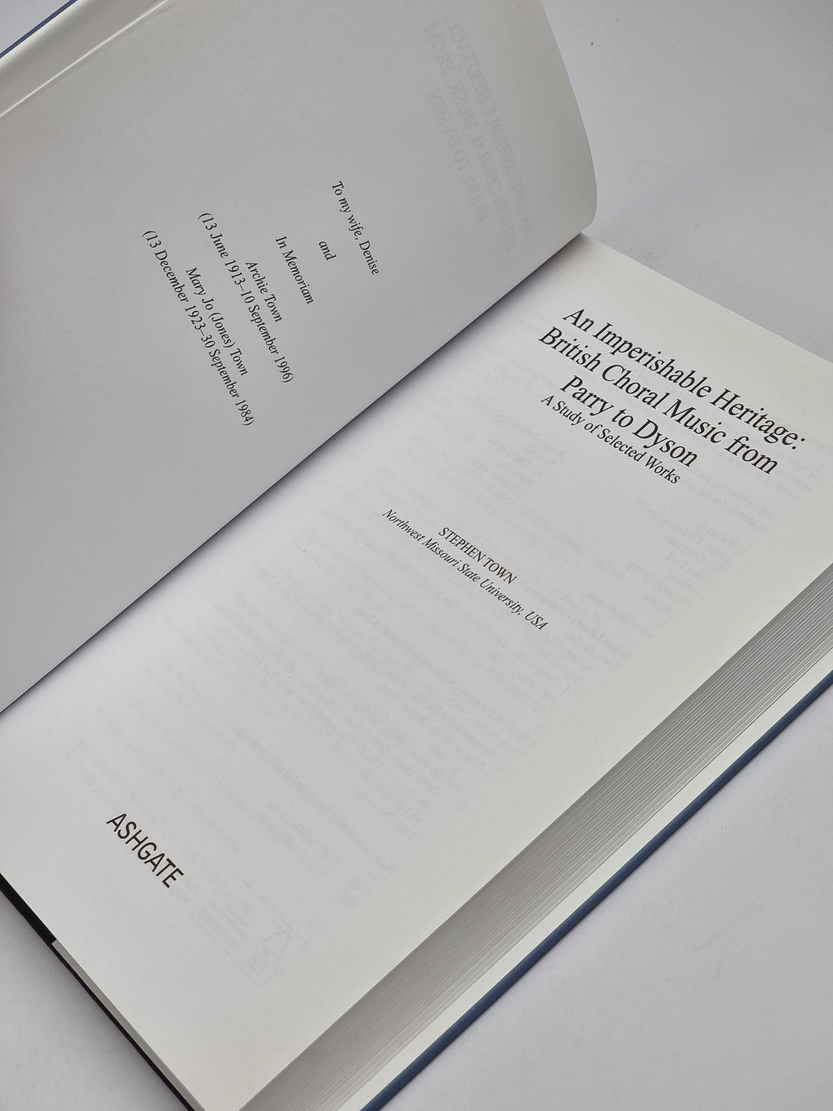 An Imperishable Heritage: British Choral Music from Parry to Dyson — 1st Ed