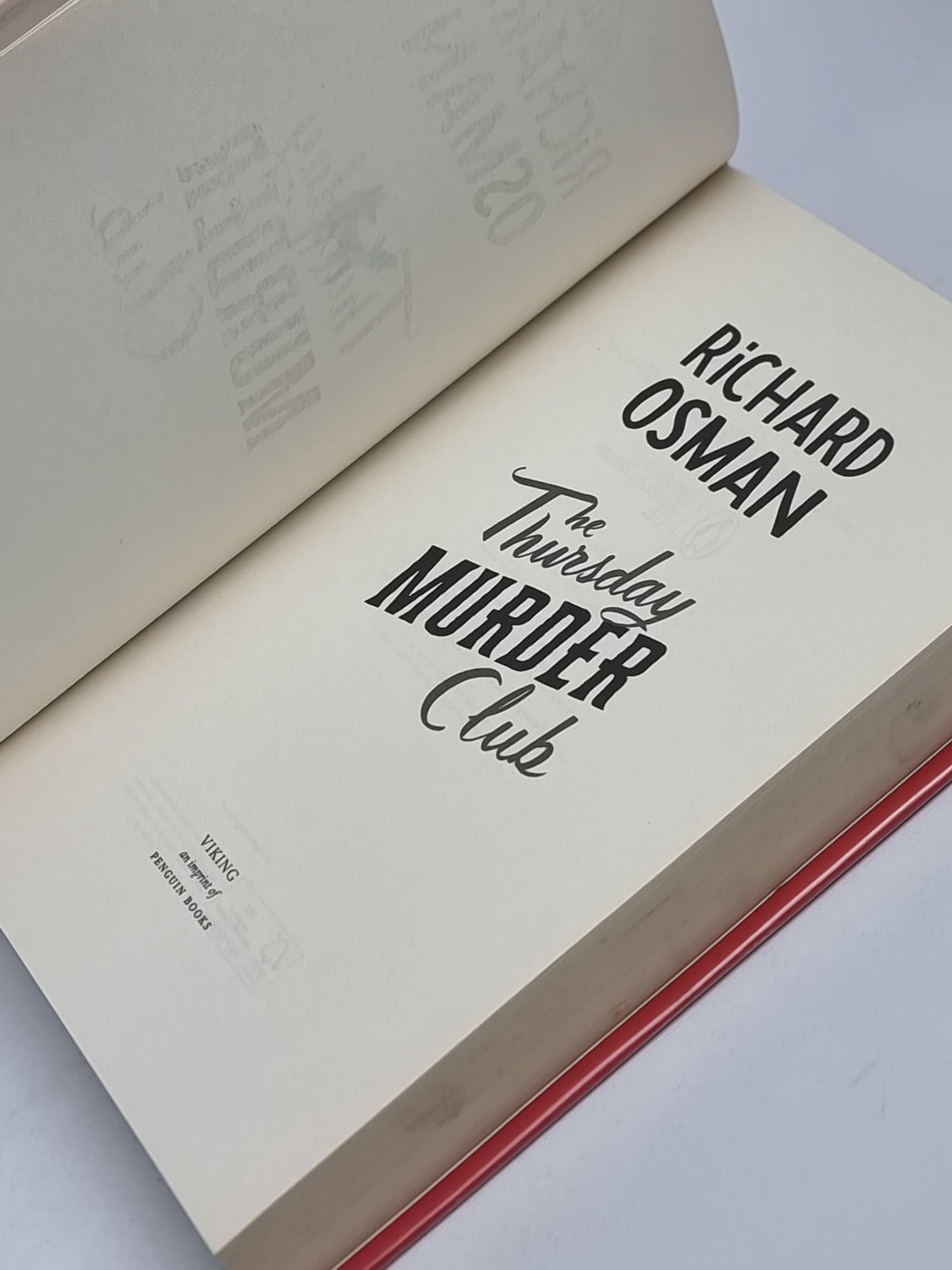 The Thursday Murder Club, Richard Osman — 1st Edition