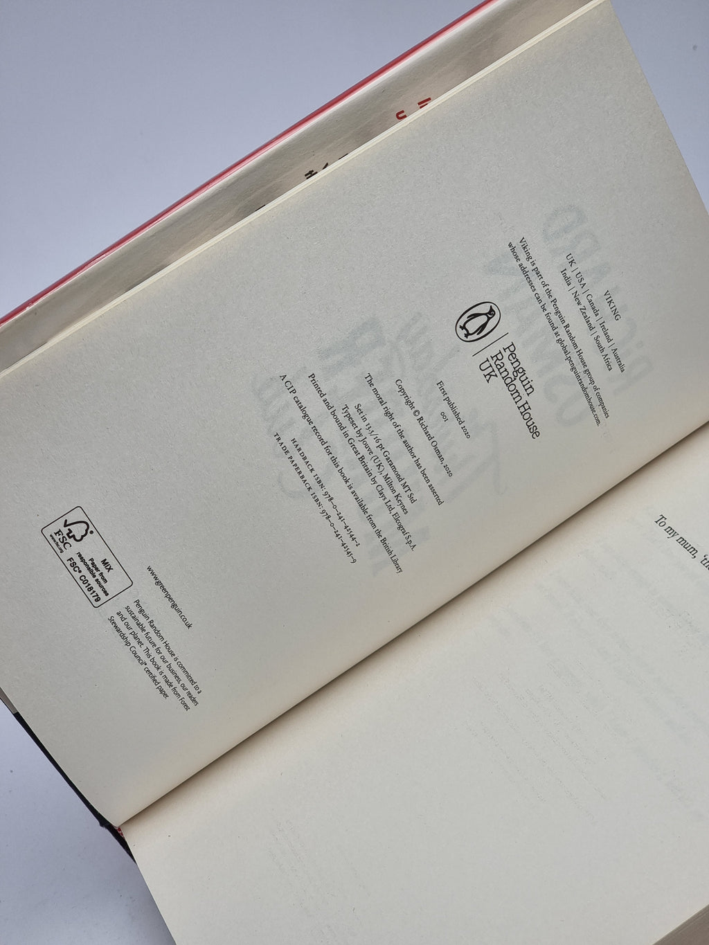 The Thursday Murder Club, Richard Osman — 1st Edition