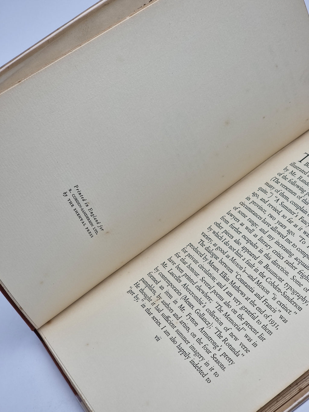 Halfway House: A Miscellany of New Poems, Edmund Blunden — 1st Edition