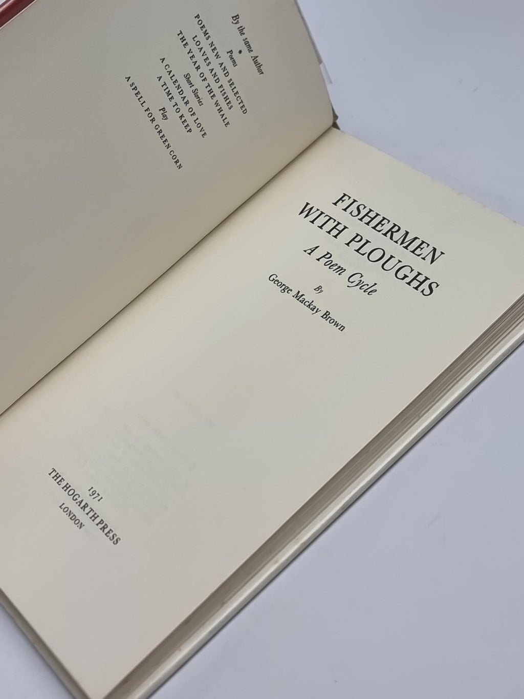 Fishermen with Ploughs, George Mackay Brown — 1st Edition
