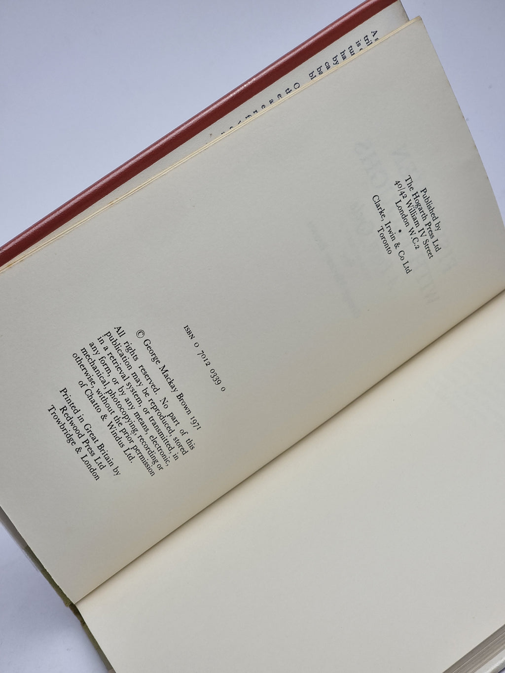 Fishermen with Ploughs, George Mackay Brown — 1st Edition