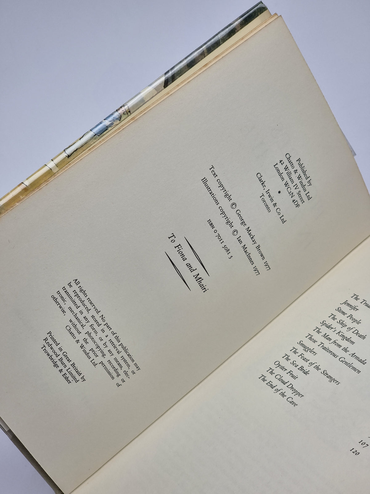 Pictures in the Cave, George Mackay Brown — 1st Edition