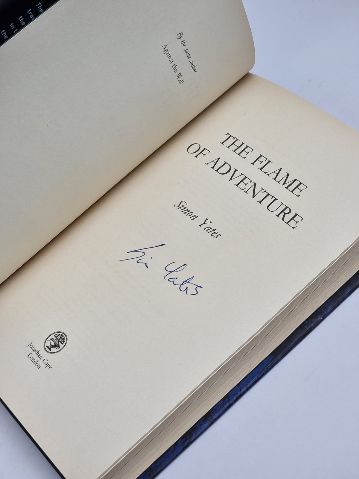 The Flame of Adventure, Simon Yates — 1st Edition, Signed