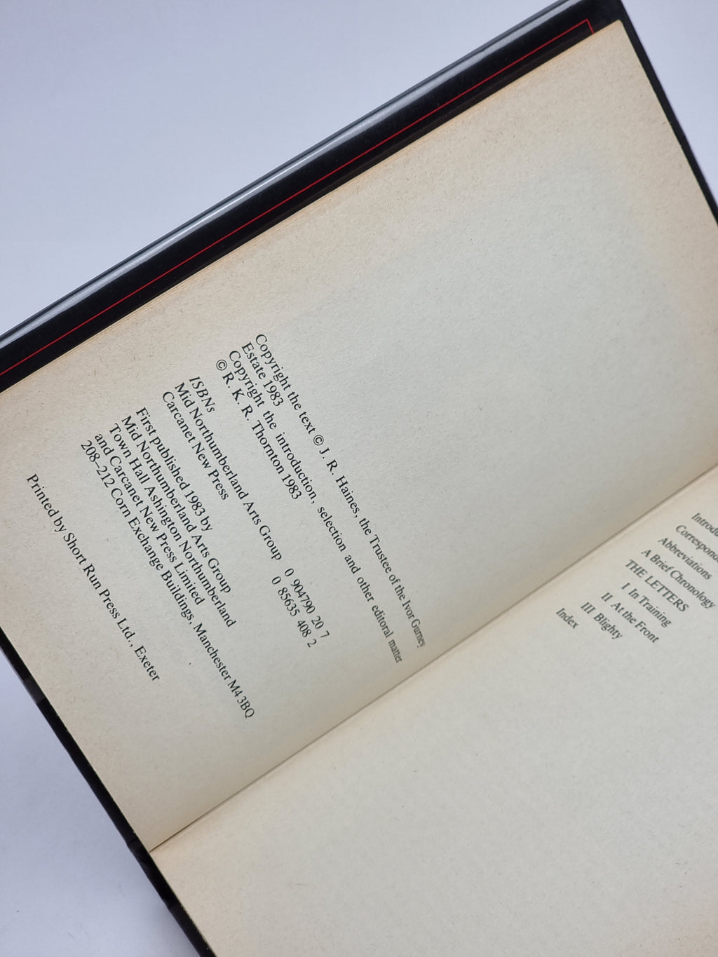 War Letters, Ivor Gurney — 1st Edition