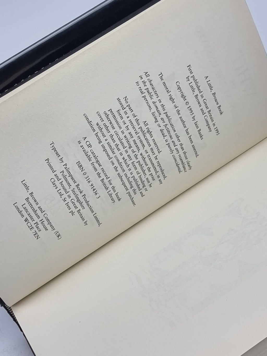 Whit, Iain Banks — 1st Edition, Signed