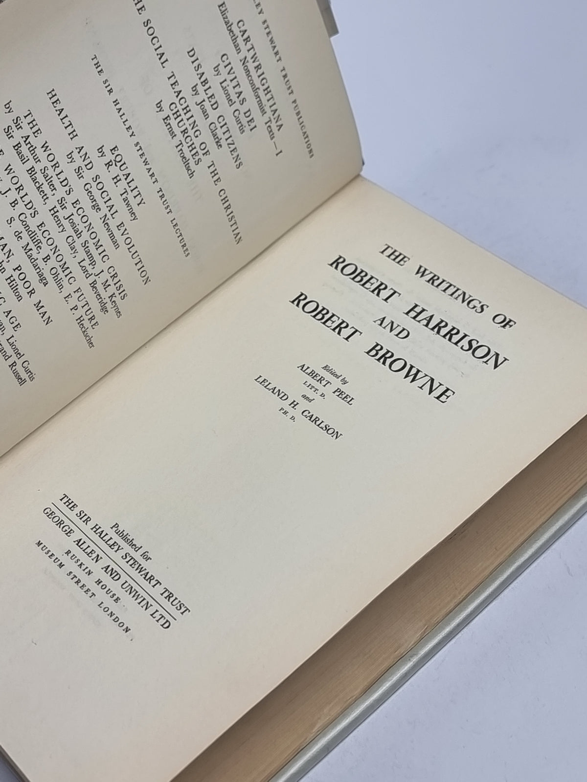 The Writings of Robert Harrison and Robert Browne — 1st Edition