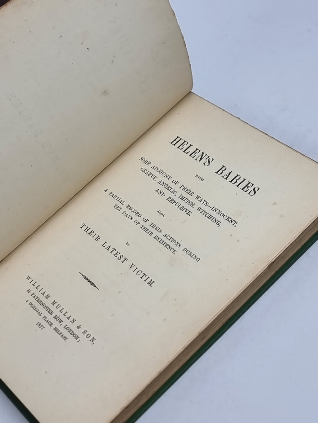 Helen's Babies, John Habberton — 1st Edition