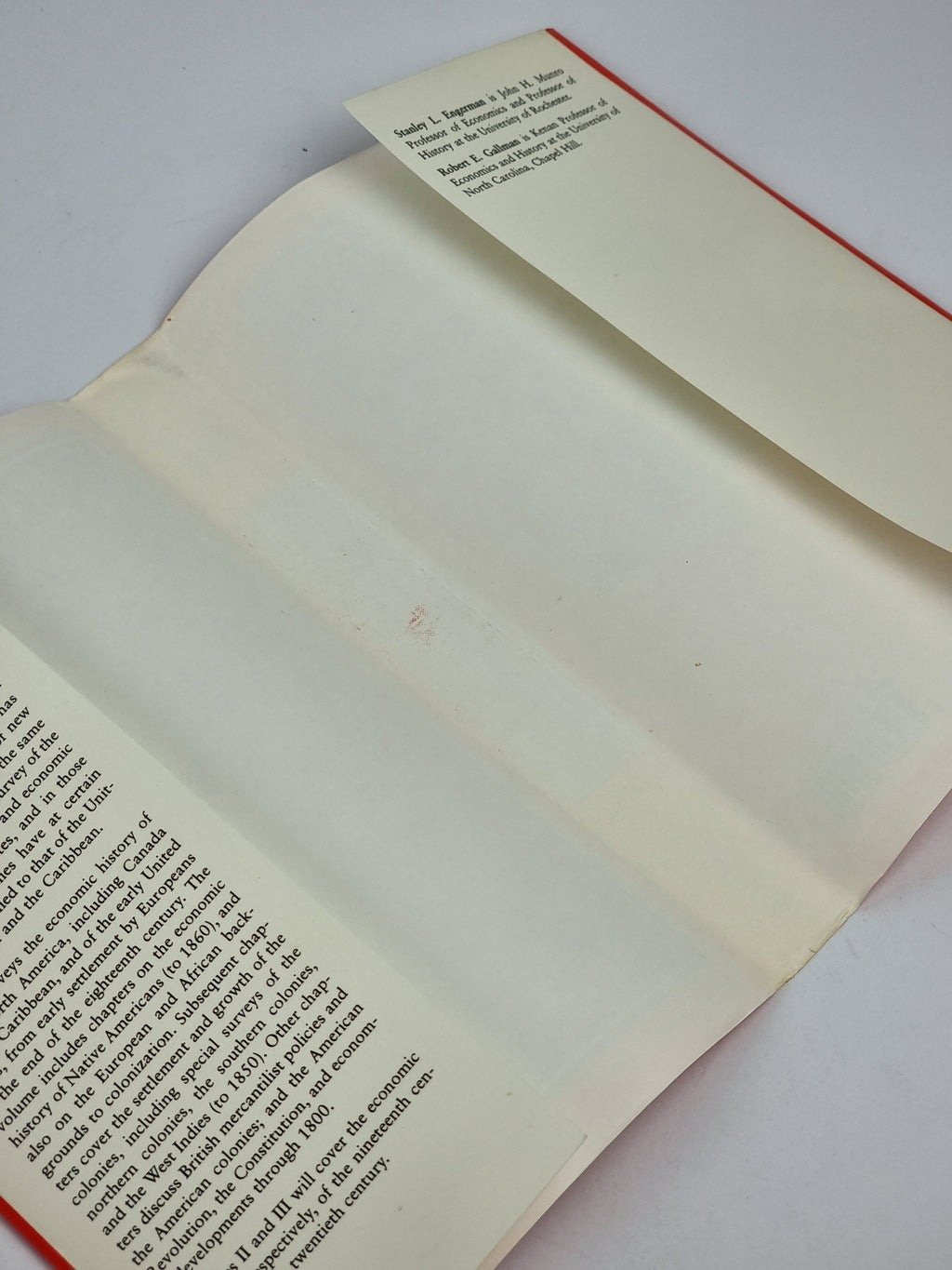 The Cambridge Economic History of the United States, Volume I — 1st Ed