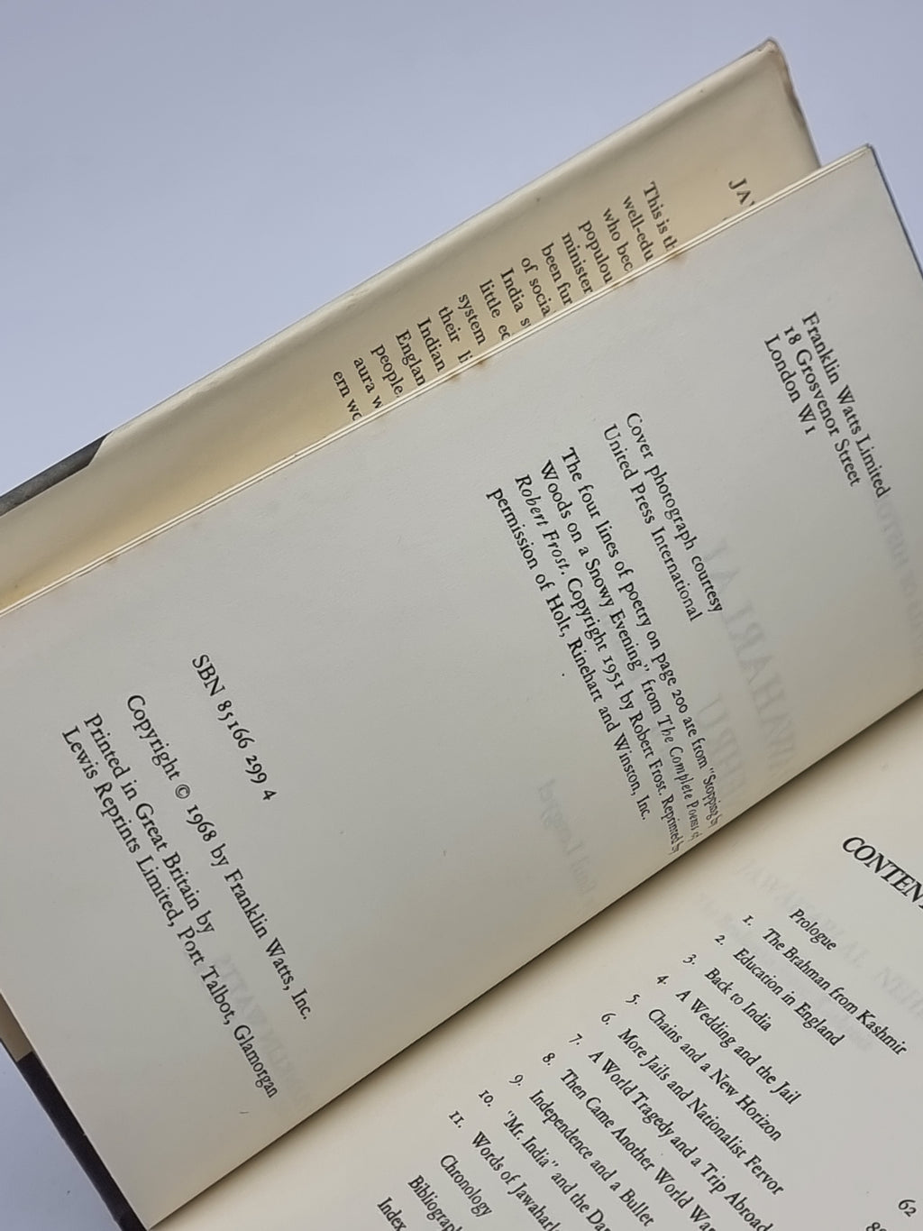 Jawaharlal Nehru: The Brahman from Kashmir, Emil Lengyel — 1st Edition