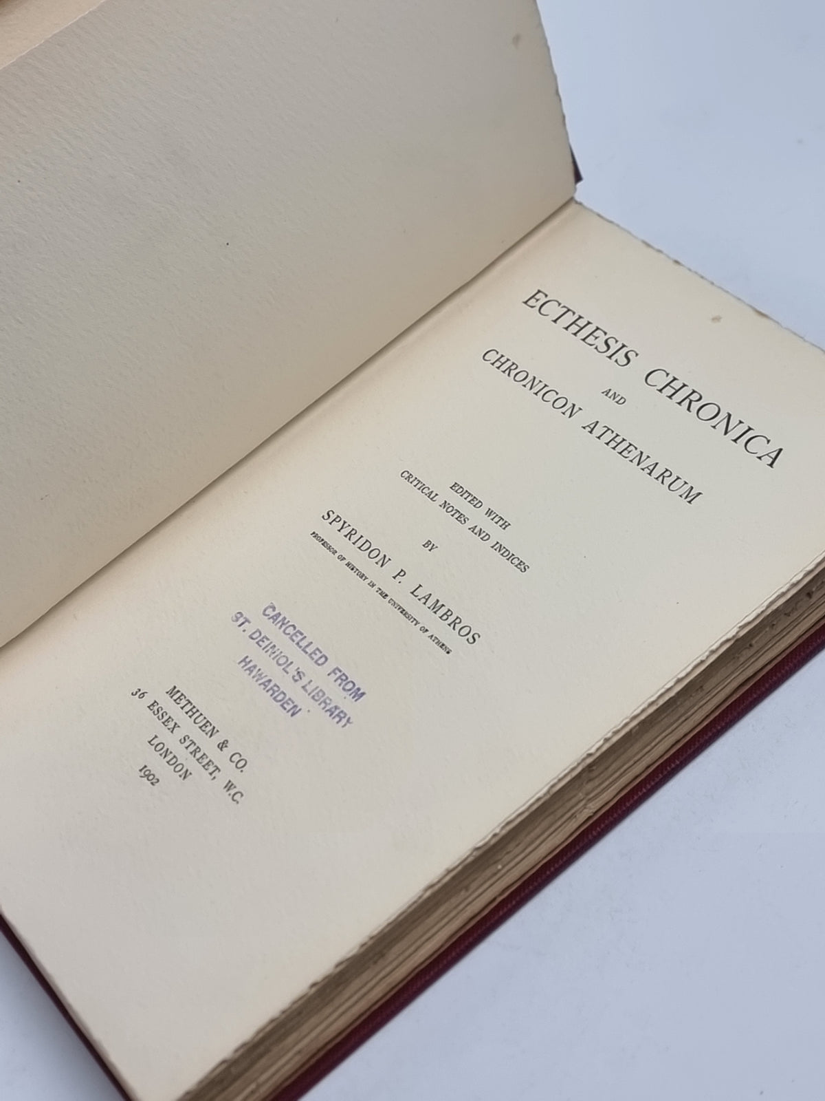 Ecthesis Chronica and Chronicon Athenarum, Spyridon P. Lambros