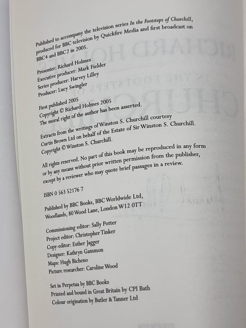 In the Footsteps of Churchill, Richard Holmes — 1st Edition, Signed