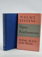 Opus Posthumous, Wallace Stevens — 1st Edition