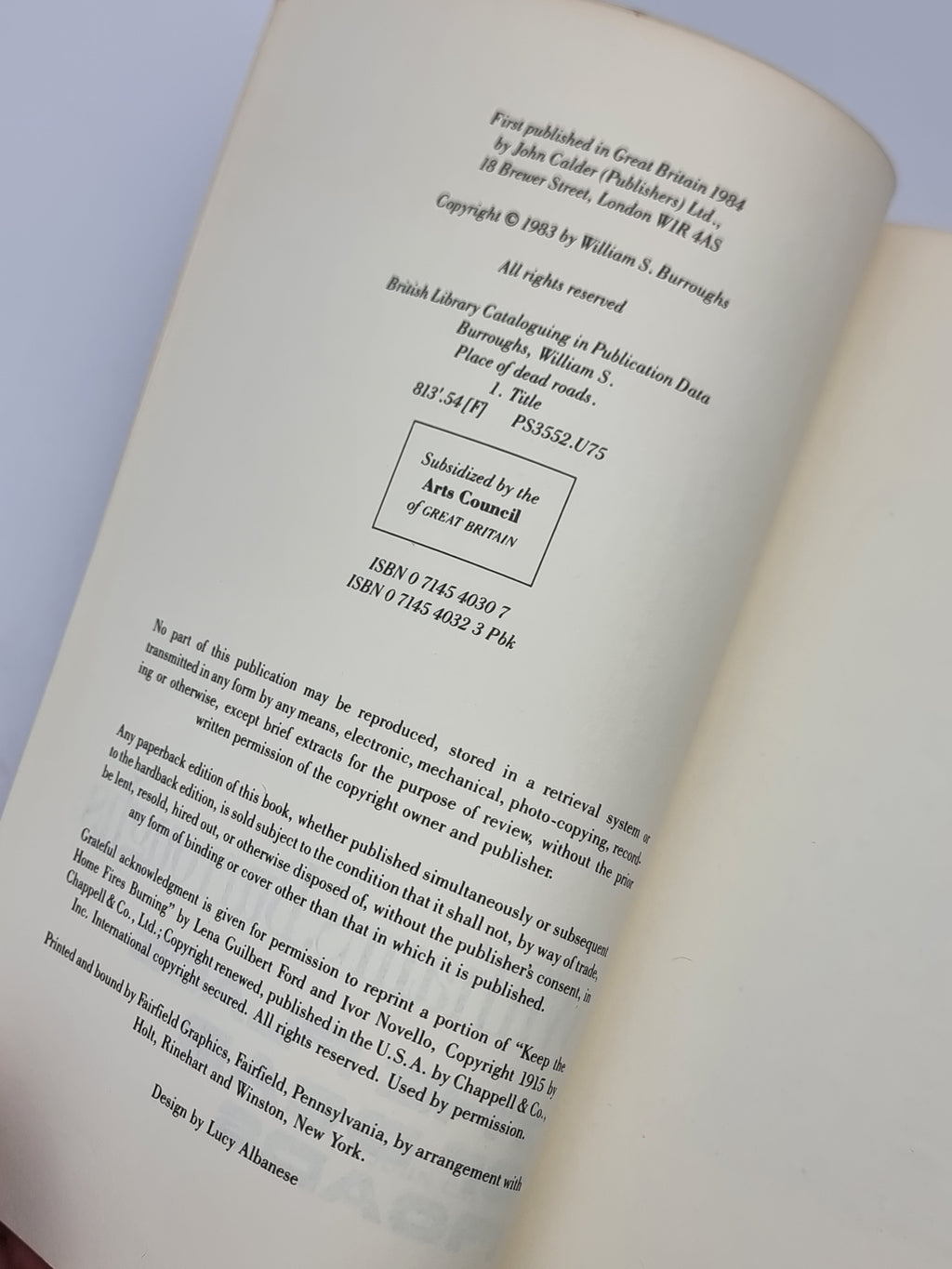 The Place of Dead Roads, William S. Burroughs