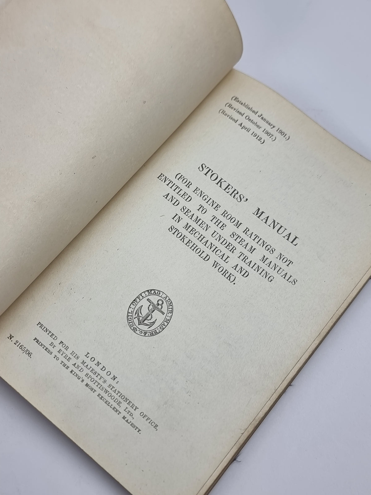 Stokers' Manual, Admiralty