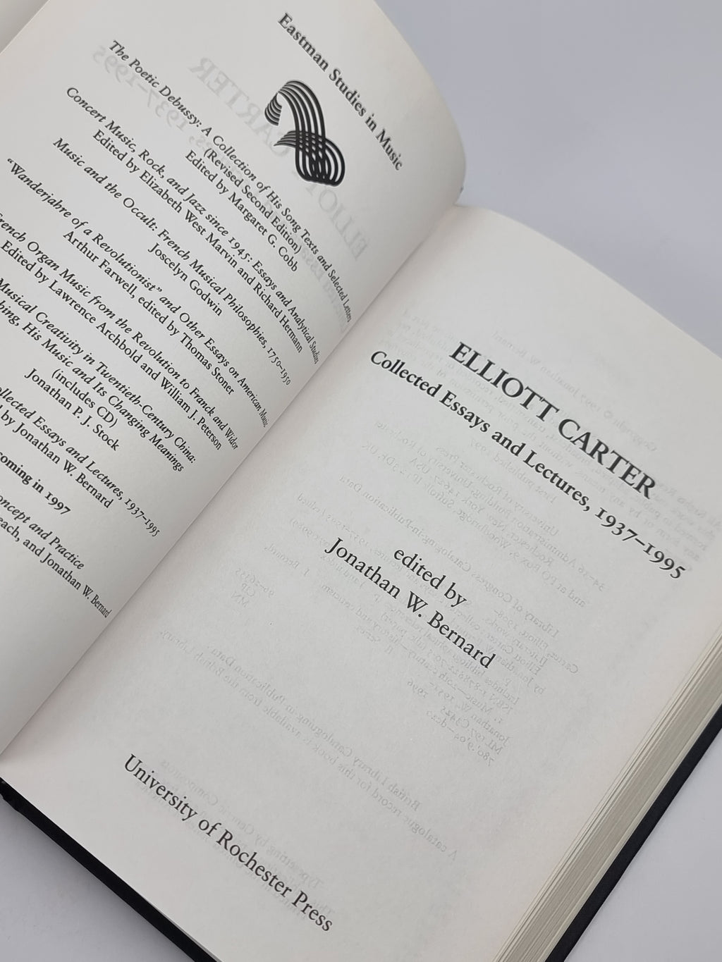 Elliott Carter: Collected Essays and Lectures, 1937–1995, Elliott Carter — 1st Ed