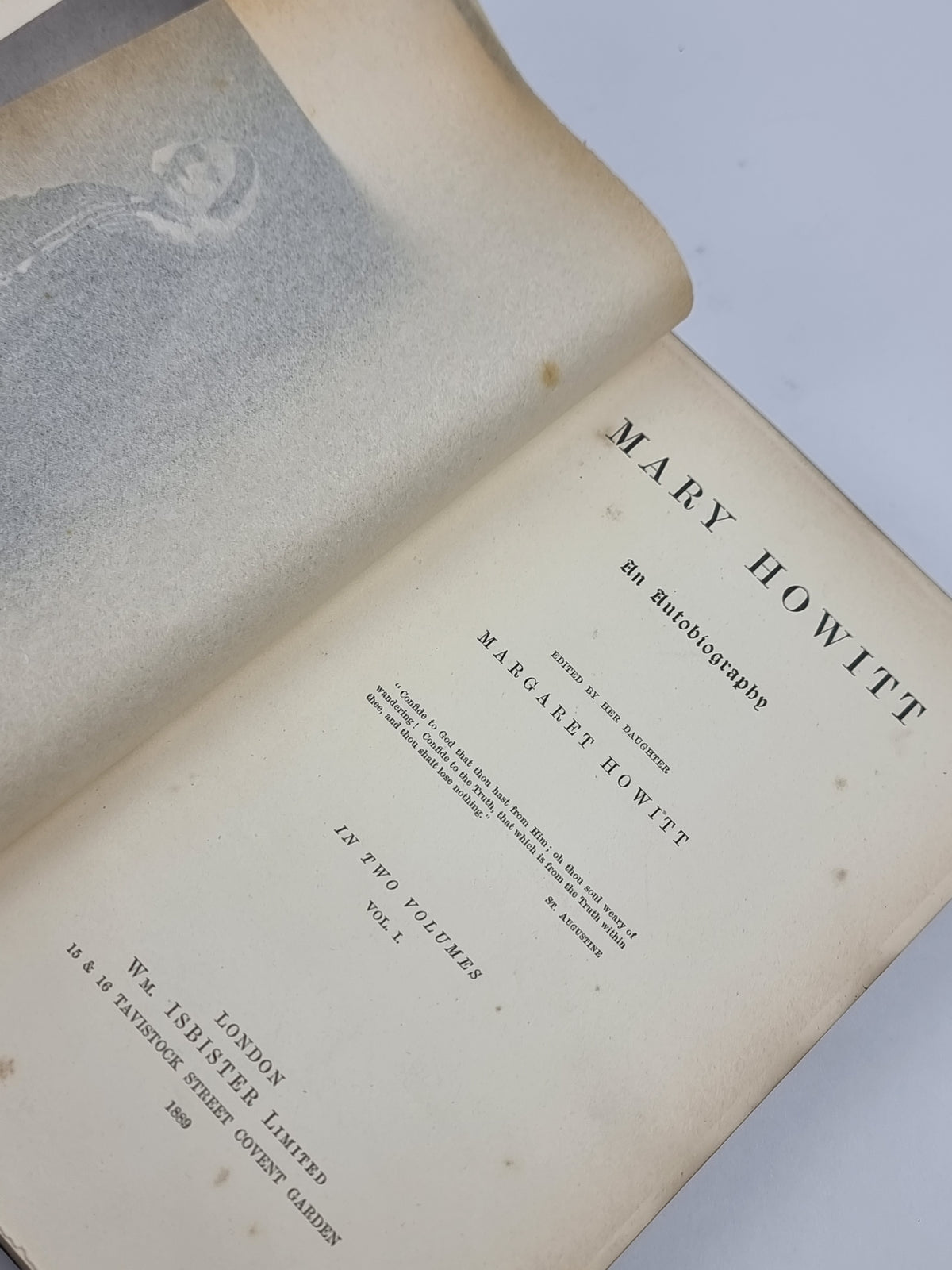Mary Howitt: An Autobiography, Mary Howitt — 1st Edition