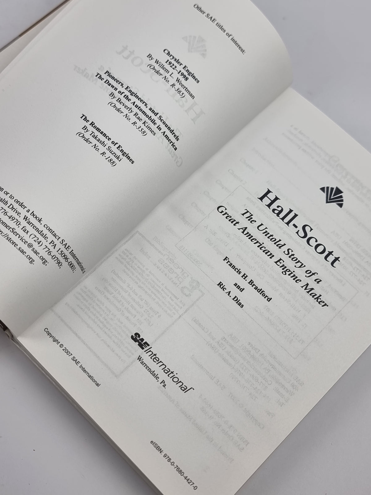 Hall-Scott: The Untold Story of a Great American Engine Maker — 1st Ed