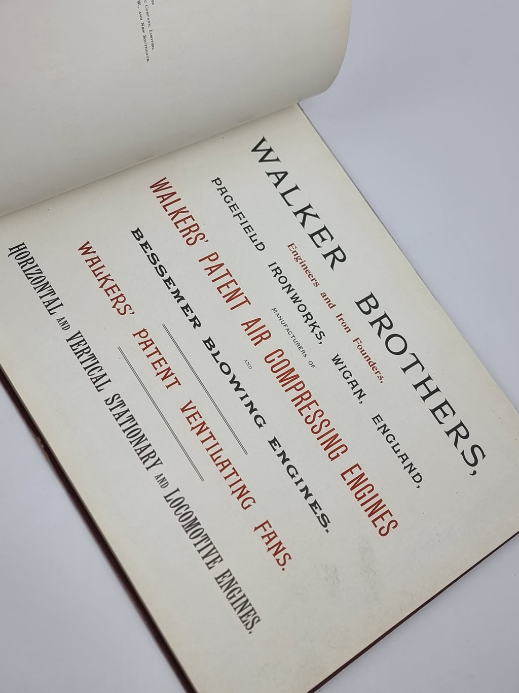 Abbreviated Sectional Catalogue: Ventilating Machinery, Walker Brothers