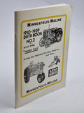 Minneapolis-Moline 1910-1959 Data Book No. 2, Alan King — 1st Edition