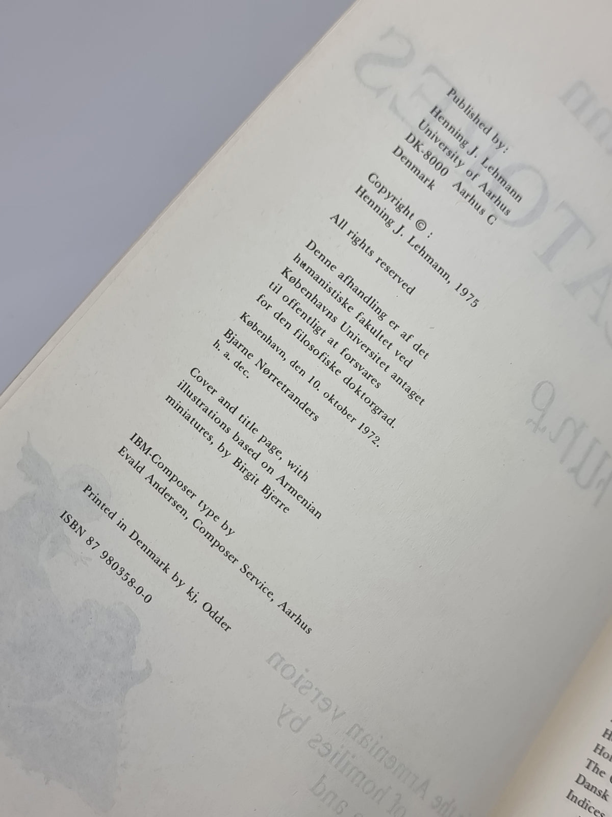Per Piscatores, Henning J. Lehmann — 1st Edition