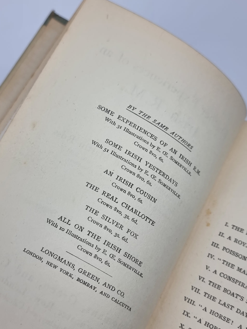 Further Experiences of an Irish R.M., E. Œ. Somerville & Martin Ross