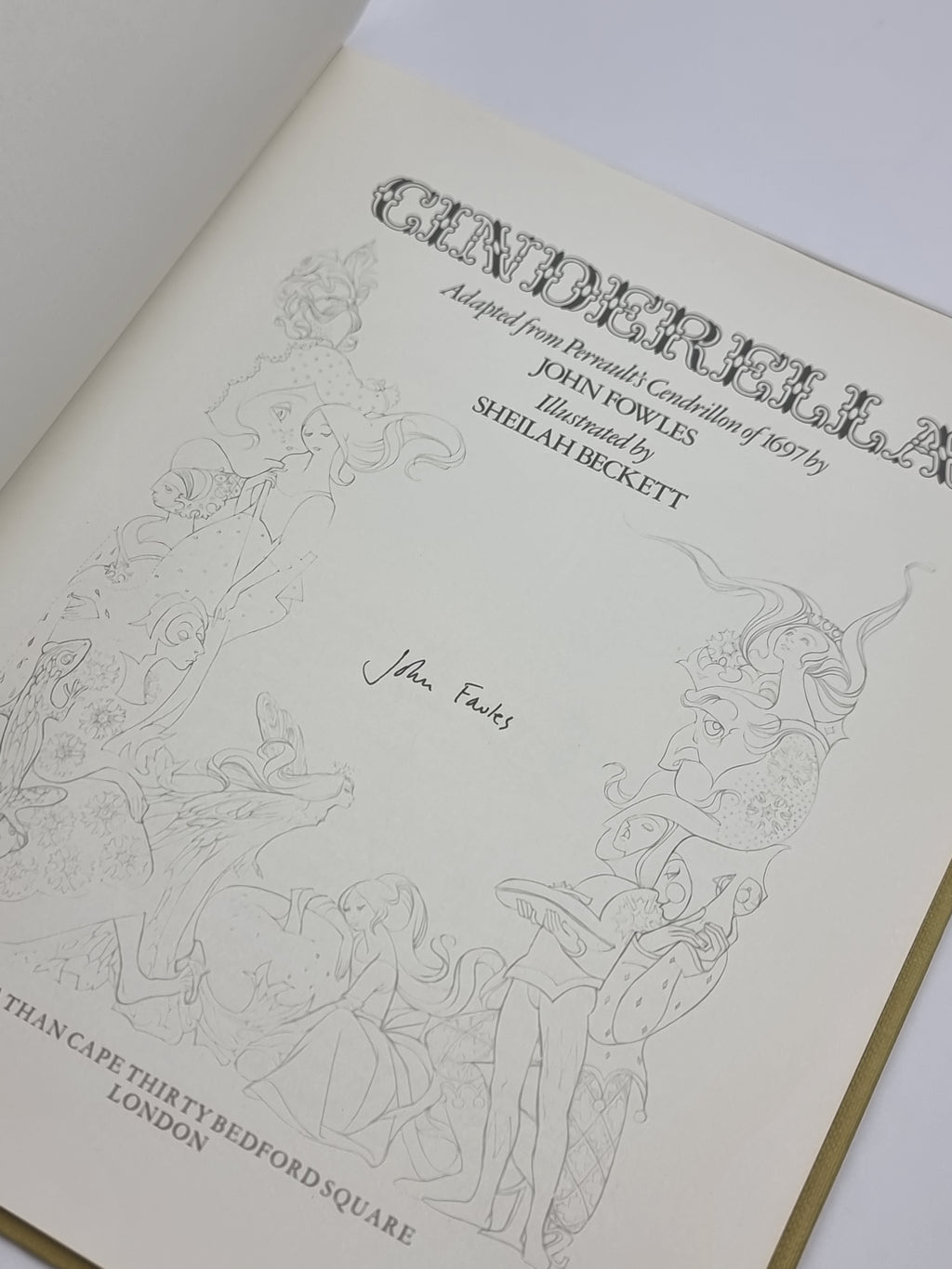 Cinderella, John Fowles — 1st Edition, Signed