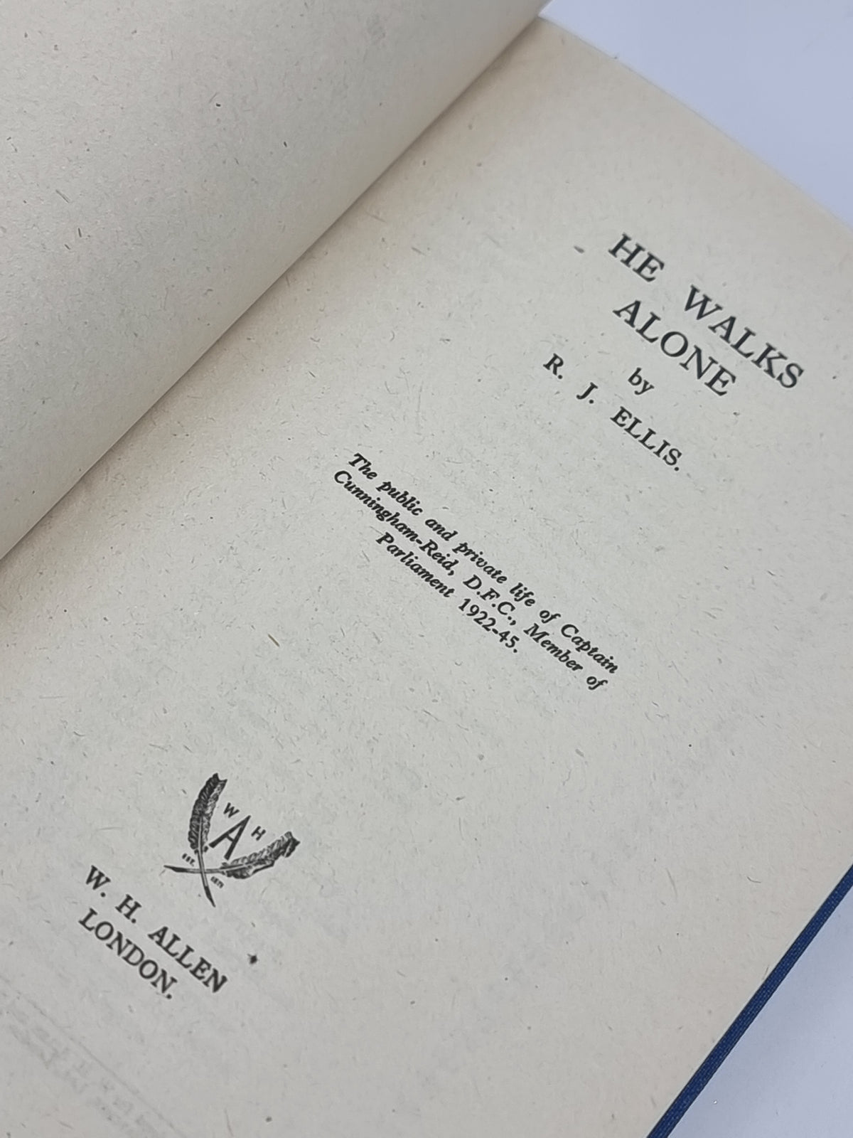 He Walks Alone, R. J. Ellis — 1st Edition