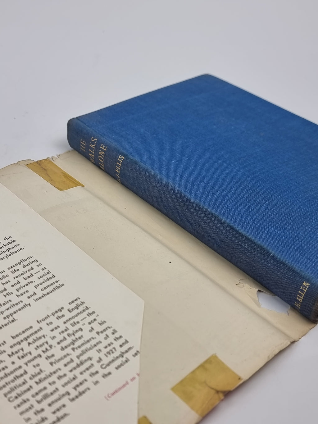 He Walks Alone, R. J. Ellis — 1st Edition