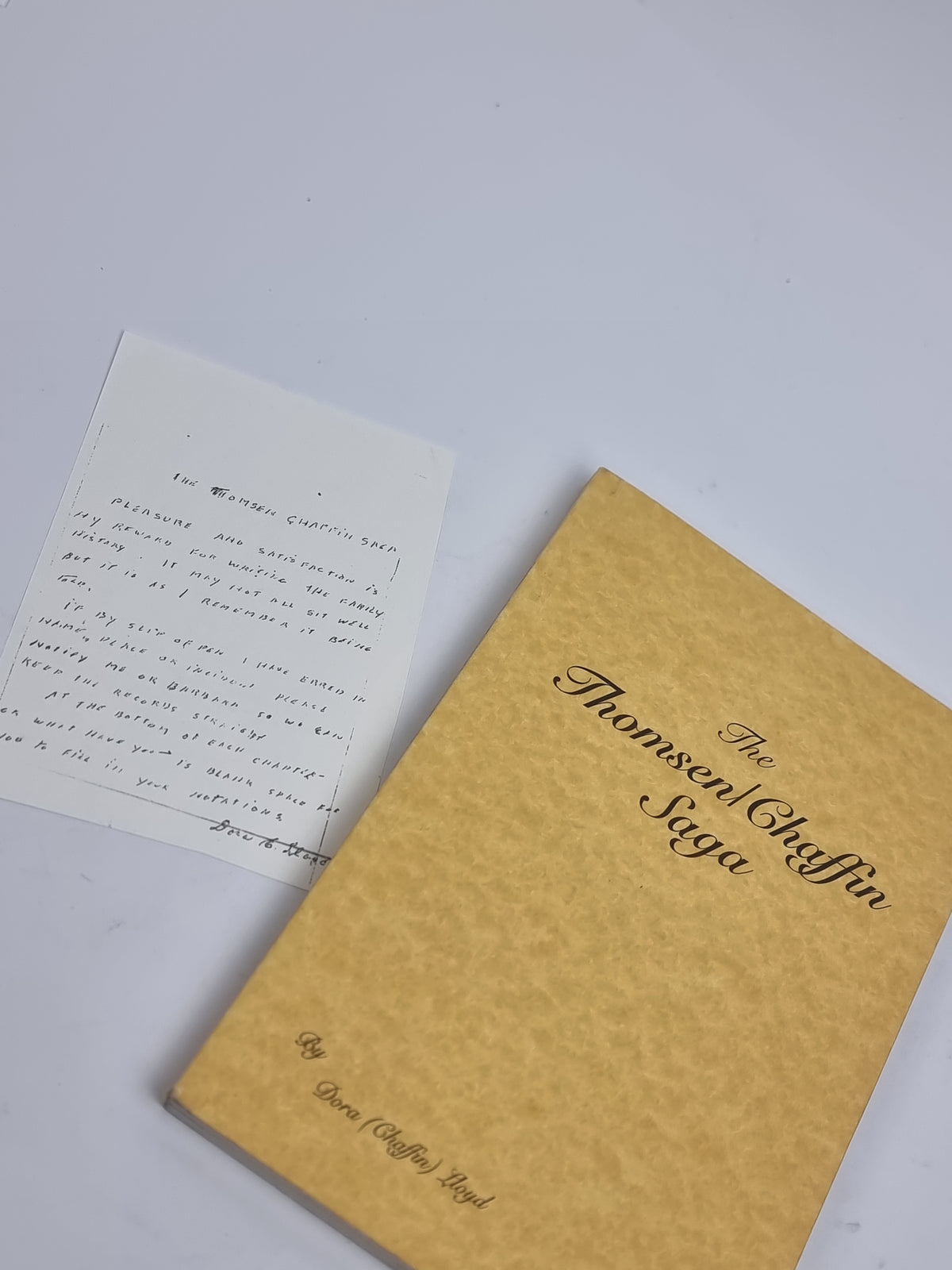 The Thomsen/Chaffin Saga, Dora (Chaffin) Lloyd — 1st Edition