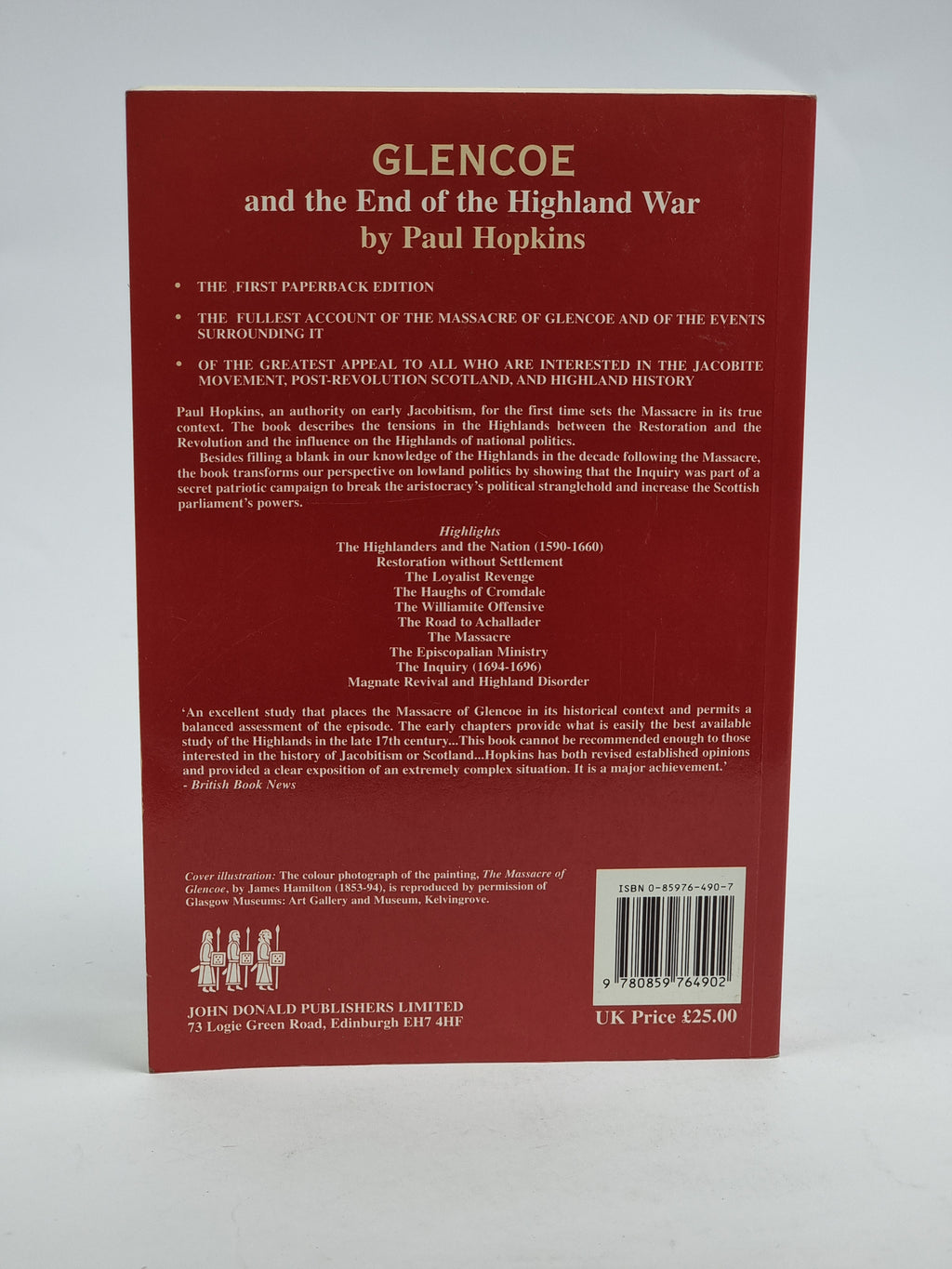 Glencoe and the End of the Highland War, Paul Hopkins