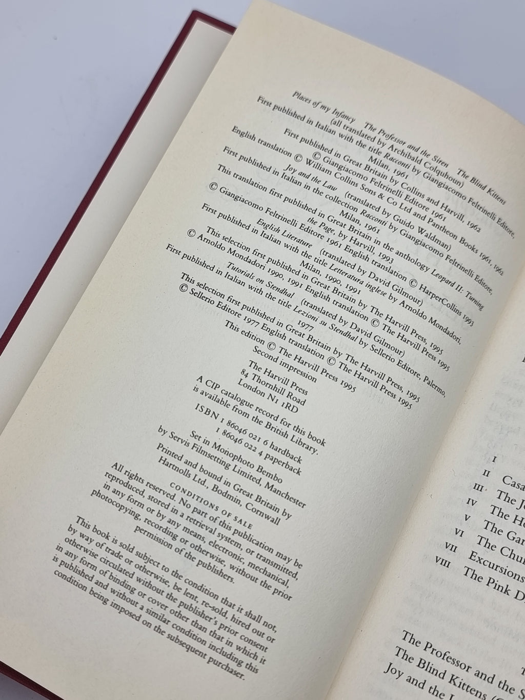 The Siren and Selected Writings, Giuseppe Tomasi di Lampedusa — 1st Ed