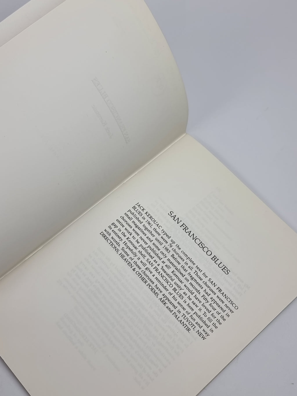 San Francisco Blues, Jack Kerouac — 1st Edition