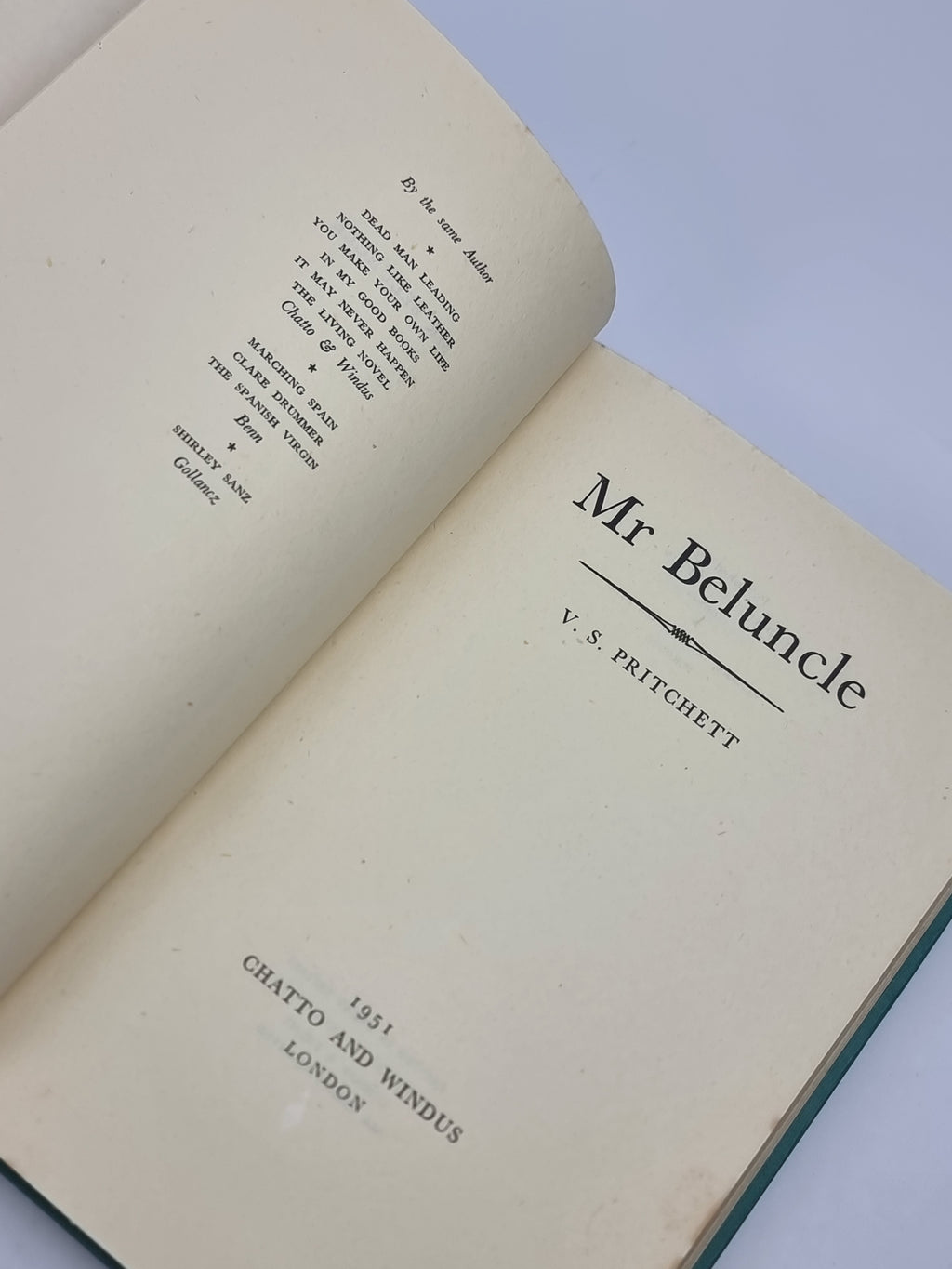 Mr Beluncle, V.S. Pritchett — 1st Edition