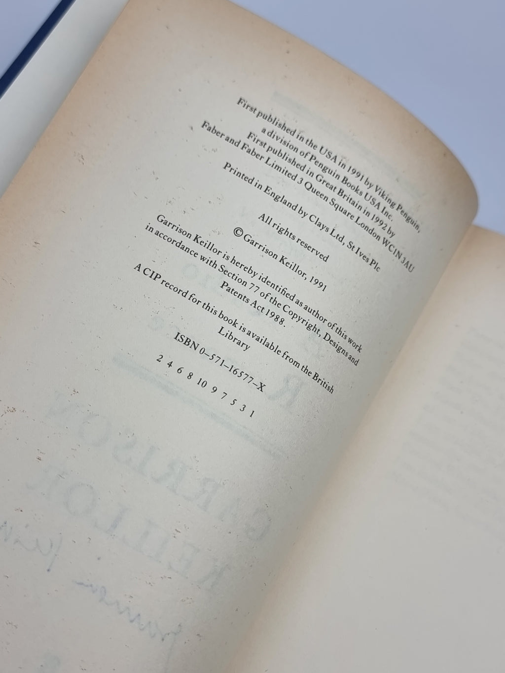 Radio Romance, Garrison Keillor — 1st Edition, Signed