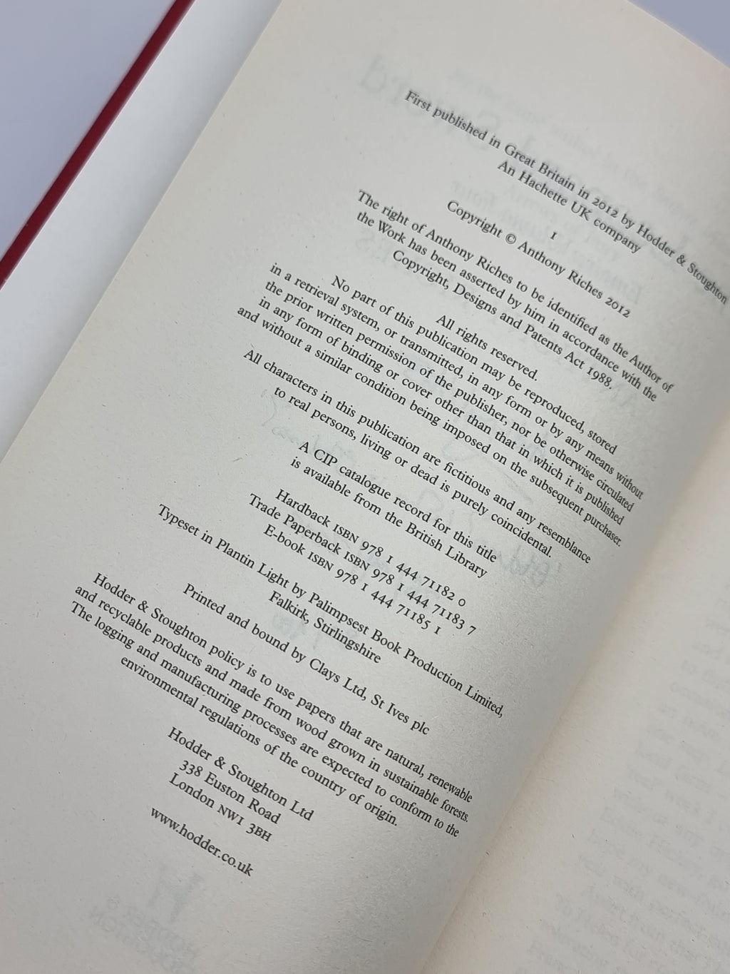 The Leopard Sword, Anthony Riches — 1st Edition, Limited