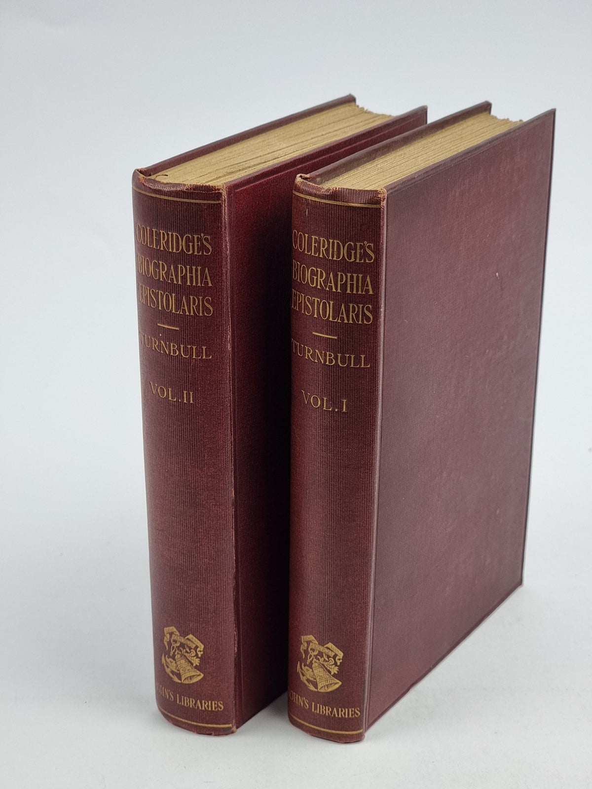 Biographia Epistolaris, Samuel Taylor Coleridge — 1st Edition