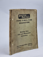 Types 17-RB 19-RB Excavators