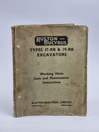 Types 17-RB 19-RB Excavators