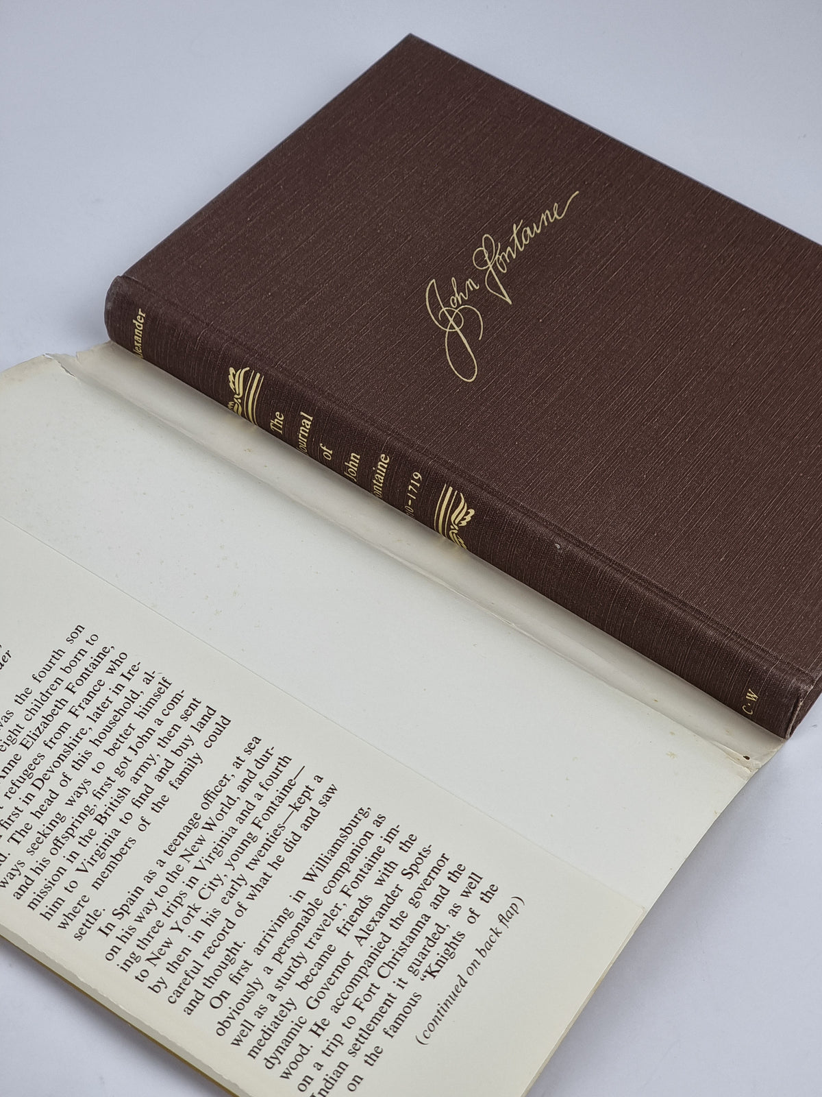 The Journal of John Fontaine, John Fontaine — 1st Edition
