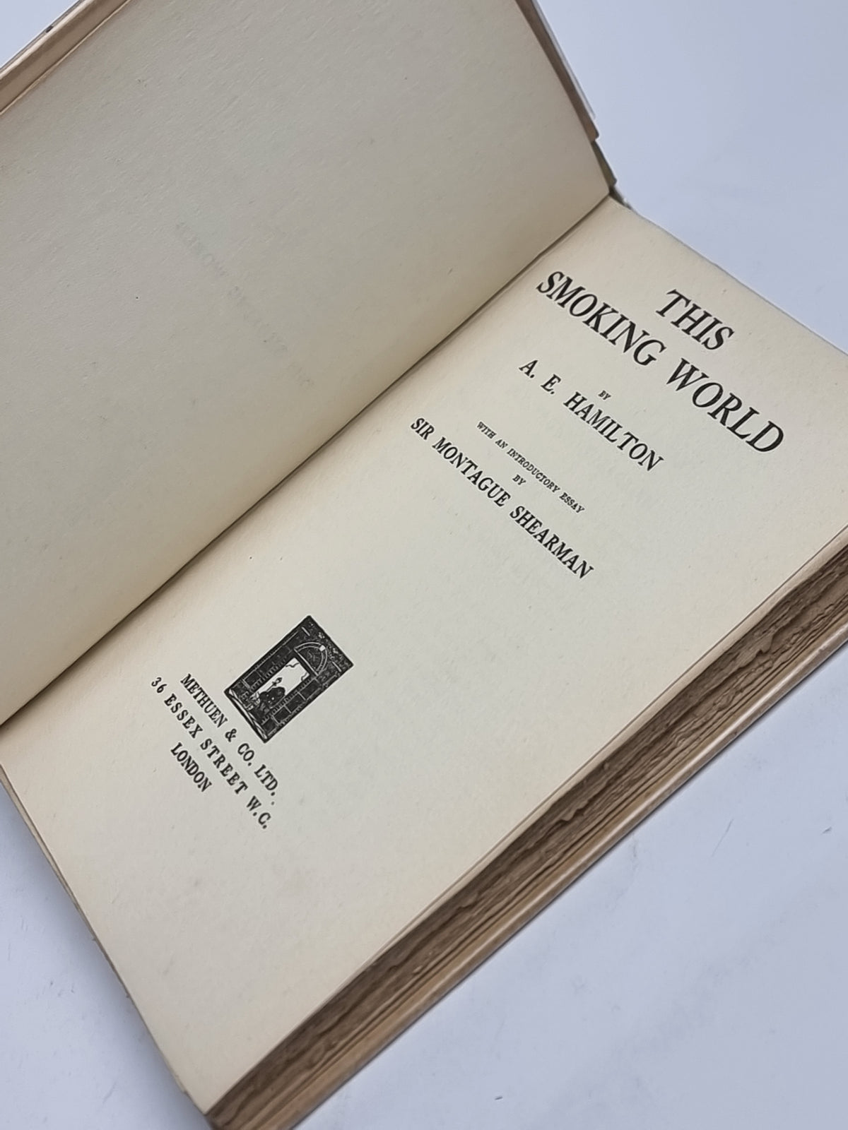 This Smoking World, A. E. Hamilton — 1st Edition