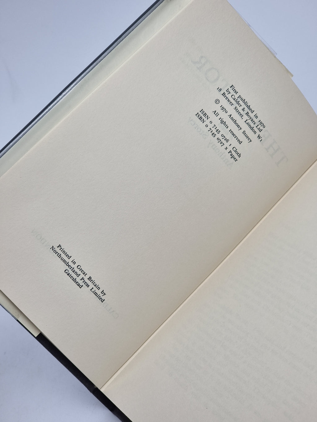 The Rector, Anthony Storey — 1st Edition
